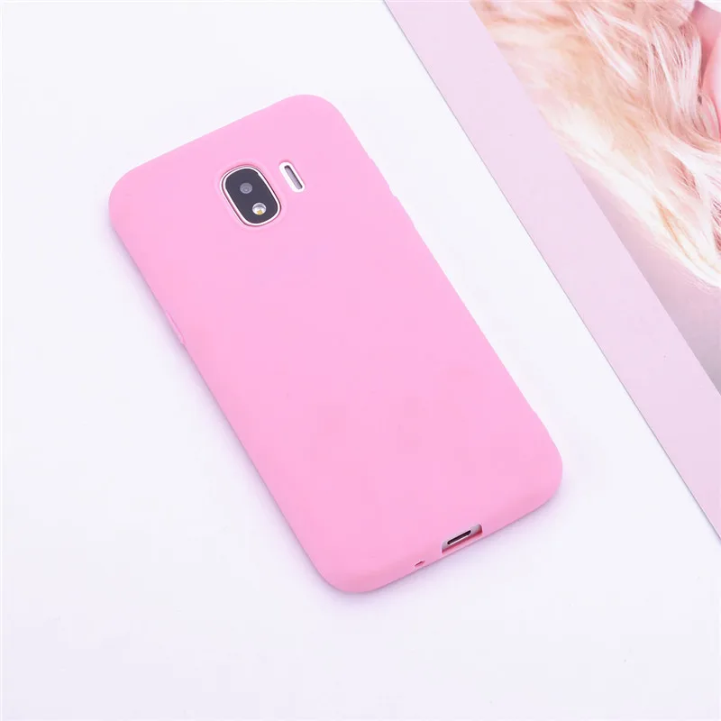 Pink Силиконовый чехол для samsung J2 чехол Обложка для samsung Galaxy j 2 j2 sm-j250f/ds j250 чехол для samsung J2 чехол для телефона - Цвет: Pink