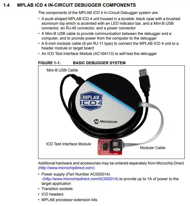 1 шт. x DV164045 аппаратные отладчики MPLAB ICD 4 в цепи отладчик с ICD тестовая интерфейсная плата ICD4