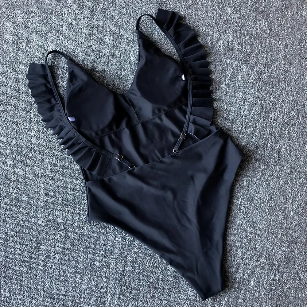 Женский слитный купальник с цветочным принтом пикантный купальный костюм