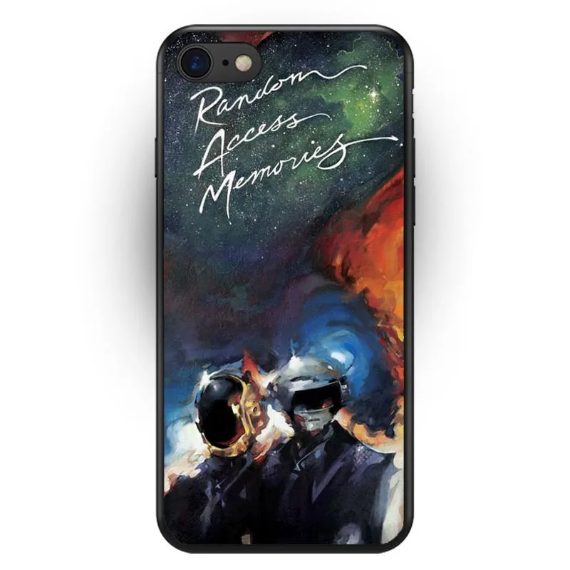 Daft Панк Черный Мягкий ТПУ Модный чехол для iPhone XS Max высокое качество силиконовый 5S