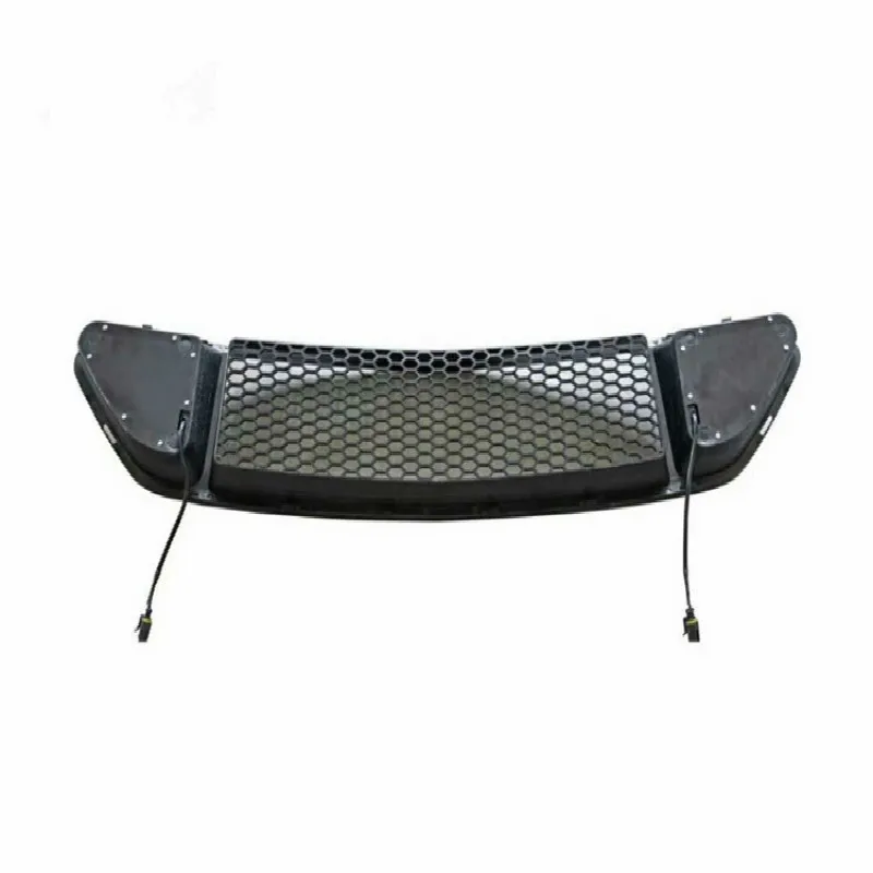 Автомобильная гоночная решетка для Ford Mustang Grill- Черная решетка радиатора передний капот бампер модифицированный RTR светодиодный белый светильник