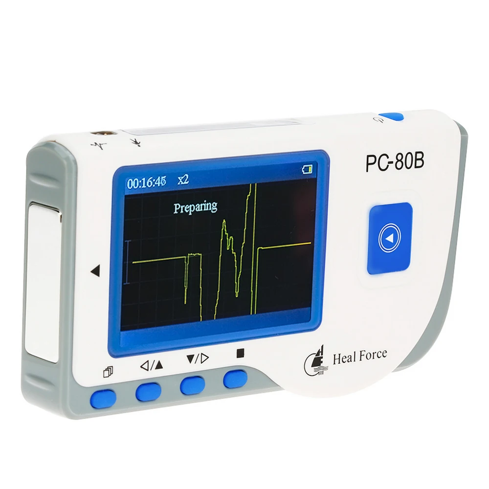 Heal Force PC-80B портативный бытовой ЭКГ монитор цветной экран CE& FDA УТВЕРЖДЕН