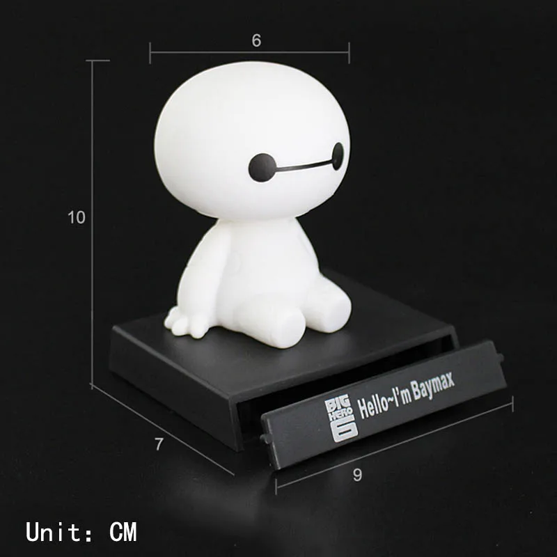 Baymax Автомобильные украшения ABS Материал креативный Авто мультфильм качающаяся