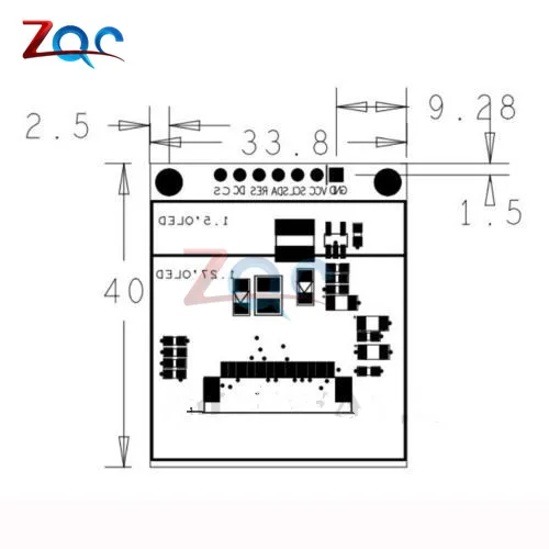 1 5 дюймов 128x128 SPI OLED ЖК дисплей полноцветный Oled модуль Драйвер IC SSD135 для Arduino|Детали
