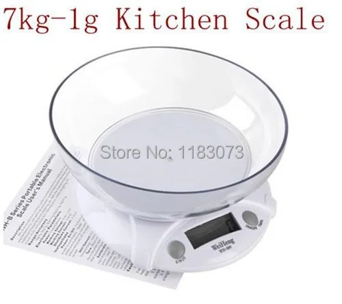 Цифровые кухонные весы с чашей электронный бытовой прибор для взвешивания