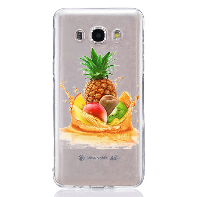 For Samsung Galaxy J1 J2 J3 J5 J7 prime J120 J320 J330 TPU Colorful Soft Fruits pineapple Painted Desig Cover Case Fundas E342 |