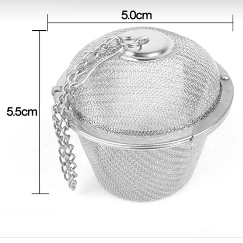 Нержавеющая сталь Блокировка специй Чай Фильтр Mesh Infuser мяч фильтр для