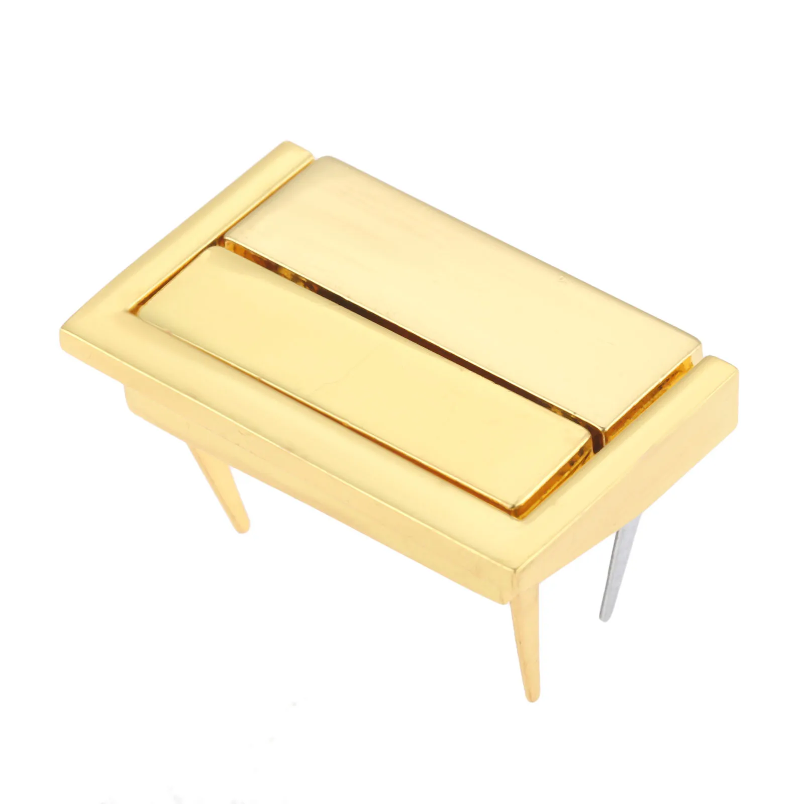 Пряжка DRELD из золотистого антикварного сплава квадратная винтажная деревянная