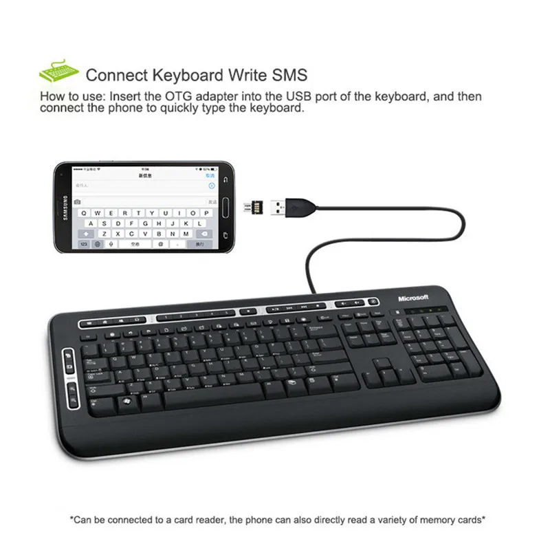 2018 1 usb sd адаптер Mini USB 2 0 micro OTG конвертер мобильного телефона к нам Android