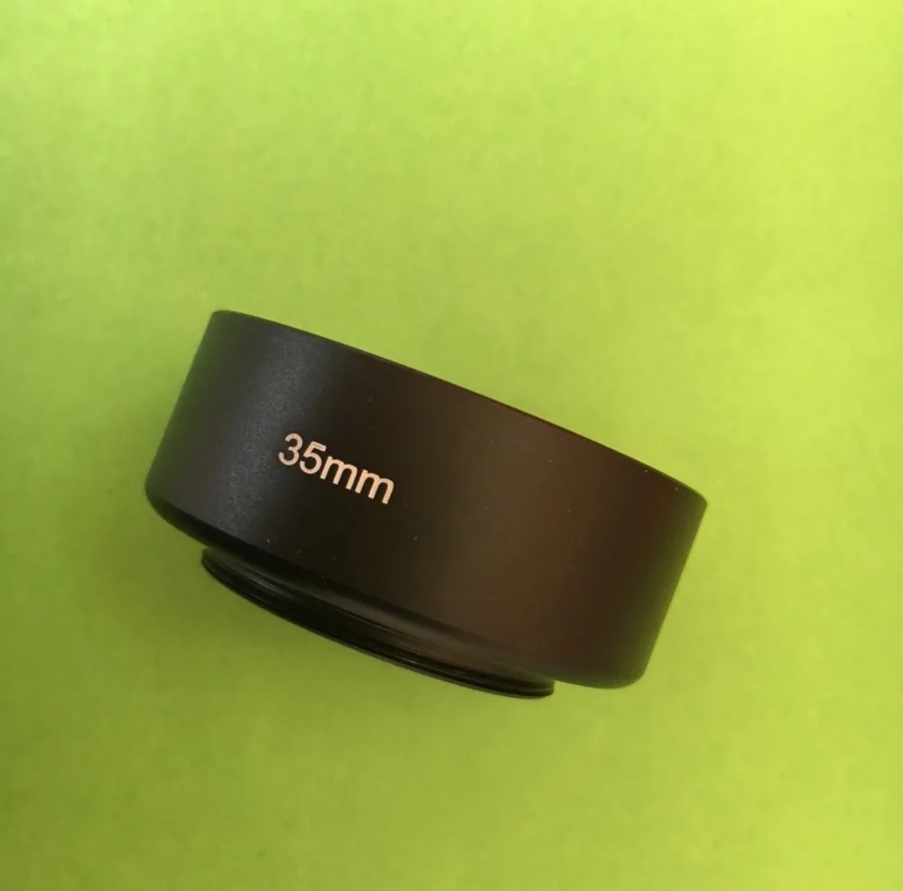 

35mm New black Metal Lens Hood for 35mm f1.7 /50mm f1.4 CCTV camera Lens