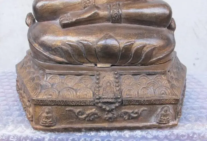 Песня voge Gem S7284 16 &quotТаиланд Тибет Luckly бронза Tathagata Sakyamuni статуя бодхисаттвы