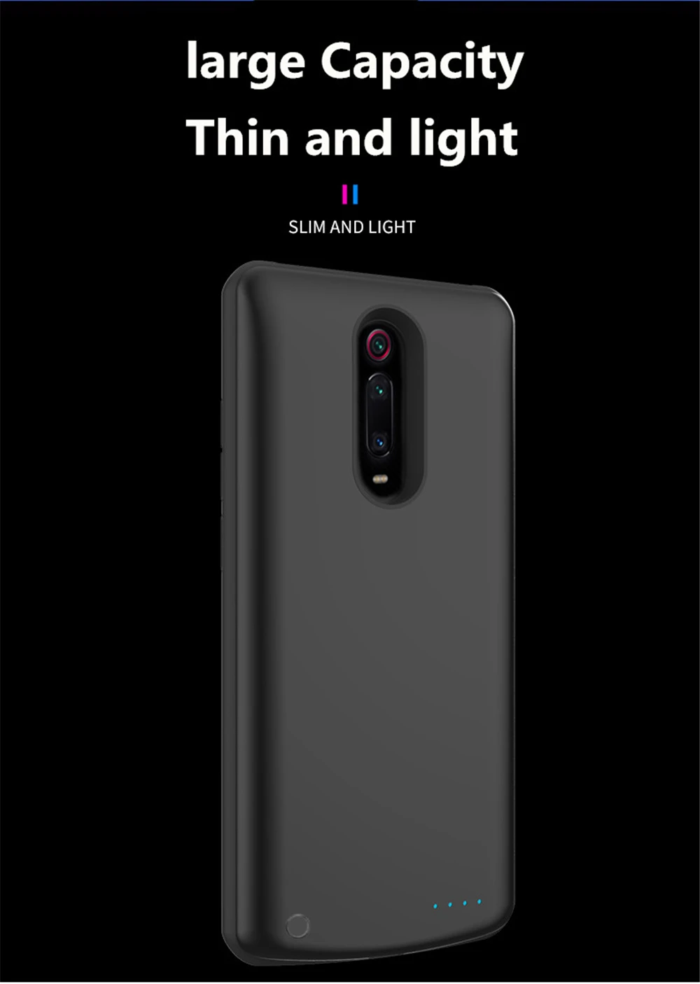 NTSPACE 6500 мАч зарядное устройство чехол для Xiaomi Redmi K20 Pro Портативный Путешествия зарядки Банк питания чехол для Redmi K20 power Case