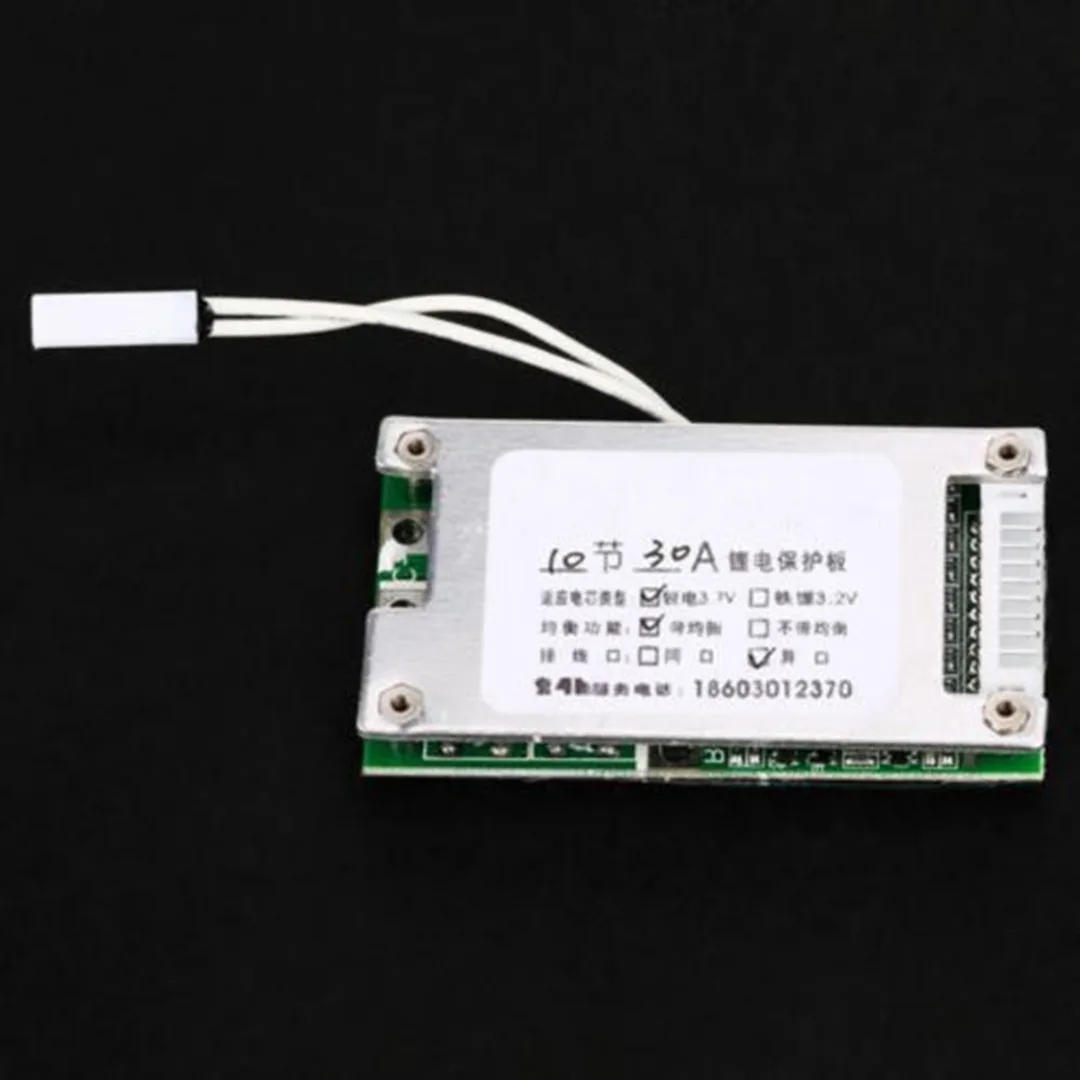 Новая 10S 36V 30A литий-ионная плата для защиты клеток 18650 защита батареи BMS печатная плата с балансиром для 3,7 V ternary батареи