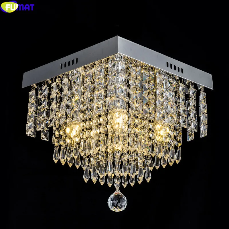 Фумат люстры освещение Lustre Plafondlamp LED K9 прозрачный кристалл гостиная лампа