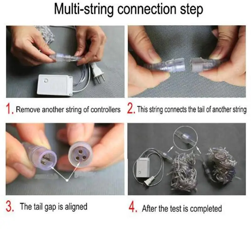 Новогодняя светодиодная гирлянда Сказочная звезда занавеска для рождества