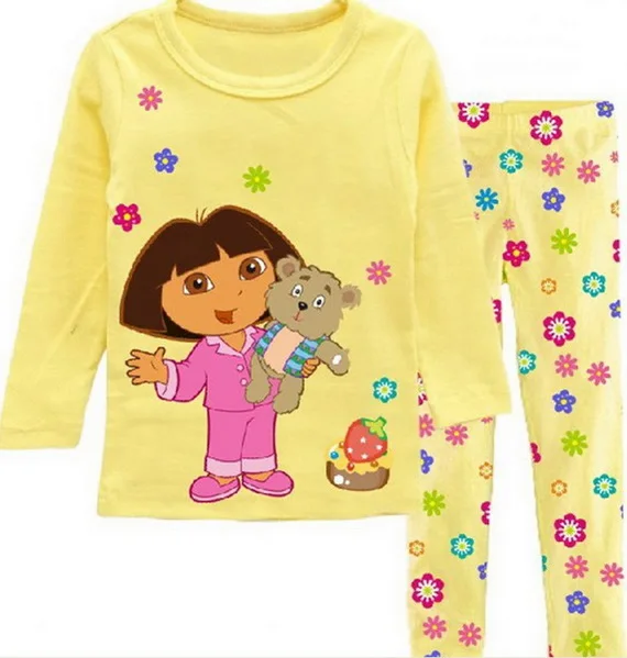 STYLE 4 Детские пижамные комплекты с длинными рукавами, новинка, весенне-осенняя Пижама с динозавром для мальчиков и девочек 3, 4, 5, 6, 7, 8 лет, Пижама - Цвет: STYLE 4