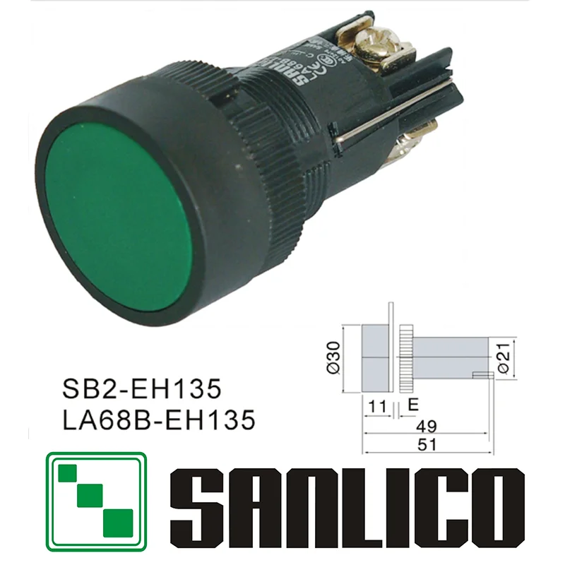 

Simple economical push button switch SB2(LA68B XB2)-EH135 self-locking type 22mm