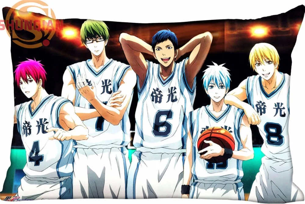 

Hot Nice Kuroko no Basket Rectangle Pillowcase zipper Wedding Custom Pillow Case For Bedroom A3.27#140