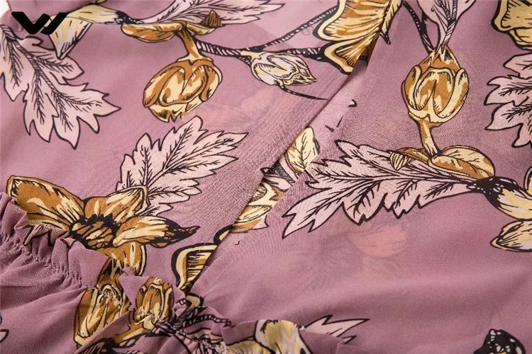 Разделение Высокая талия Малина Платья для женщин Boho оборками Длинные кружево до