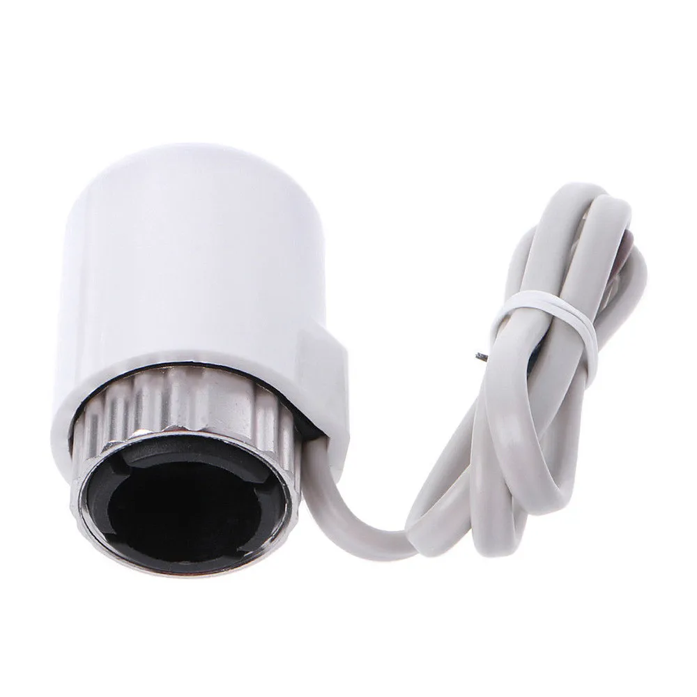 White Normally Close 220V NO NC Электрический тепловой привод клапан головка для термостата коллектор напольного отопления радиатор нормально открытый закрытый - Цвет: White Normally Close