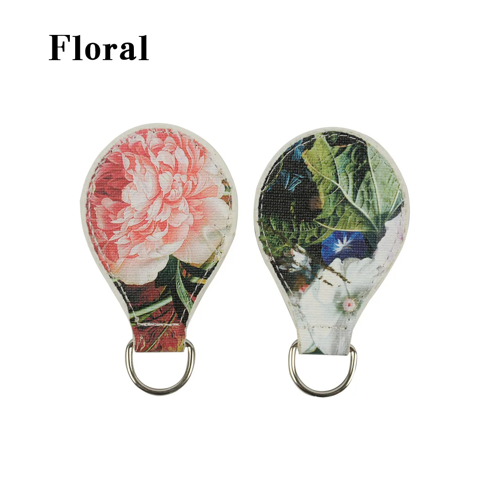 Floral TANQU,, улучшенный рисунок по краям, 1 пара, 2 шт., блестящий каплевидный конец, для Obag, ручка, ПУ, капля, крепление для O сумки, Obasket, сделай сам, женская сумка - Цвет: Floral