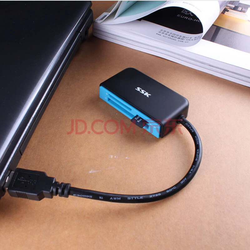 Устройство для чтения карт SSK SCRM330 с поддержкой SD/TF/CF все в 1 USB3.0 суперскоростным
