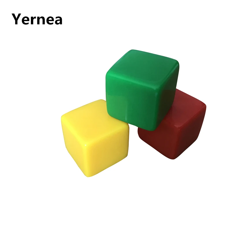 

5Pcs/Lot 16mm Blank Dice High Quality Acrylic Color Blank Dice Can Write and Paste Sticker Chidren Teaching Dice Set