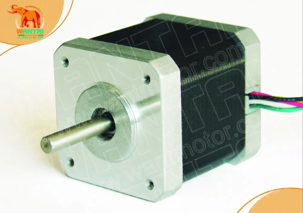 

Wantai Stepper Motor CNC Nema17, 12VDC, 28N.cm, 34mm length, 4-Lead,1.8 degree 3D Reprap Printer , Robot Mill