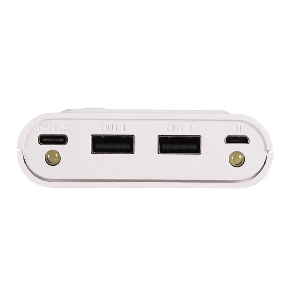 20000mAh двойной USB внешний аккумулятор чехол DIY Kit зарядное устройство чехол для аккумулятора с ЖК-дисплеем type-C и микро-usb входом