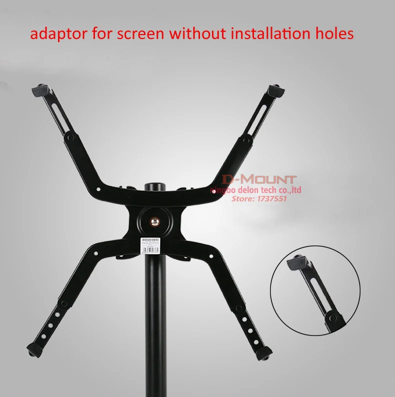 LCD-800, 360 градусов, настольная подставка для одного монитора 2"-45", держатель для экрана, рукоятка с полным движением, компьютерный Настольный держатель, без отверстия с адаптером