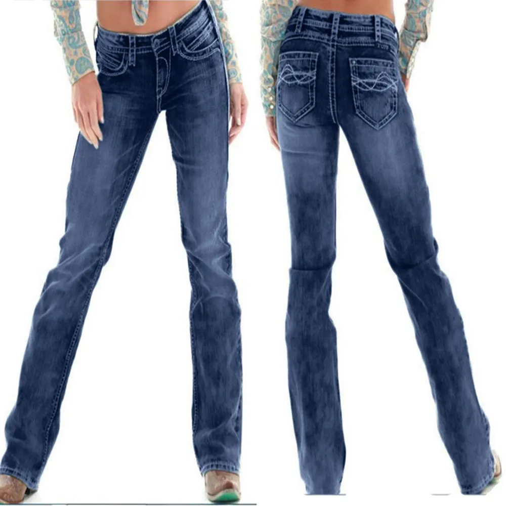 Женские облегающие джинсы JAYCOSIN модные повседневные Прямые зауженные с высокой