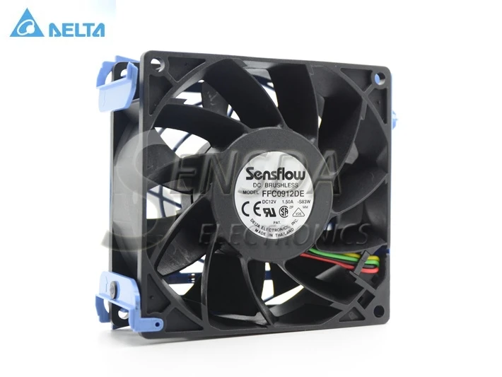 Четырехполосный двухшариковый Вентилятор Для delta FFC0912DE 9 2 см 92*92*38 мм 90*90*38 9238 12 В а