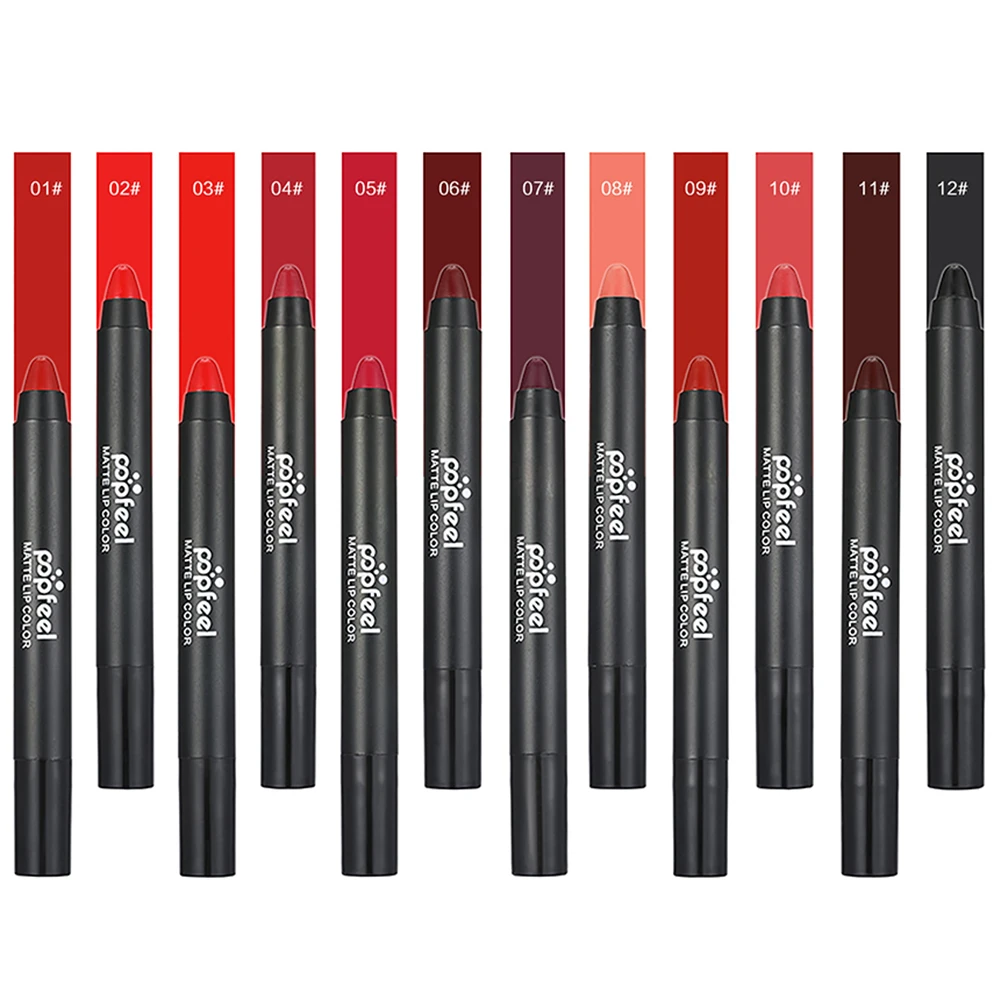 Matte Lip Liner длительный легко носить карандаш для губ губы макияж обнаженной