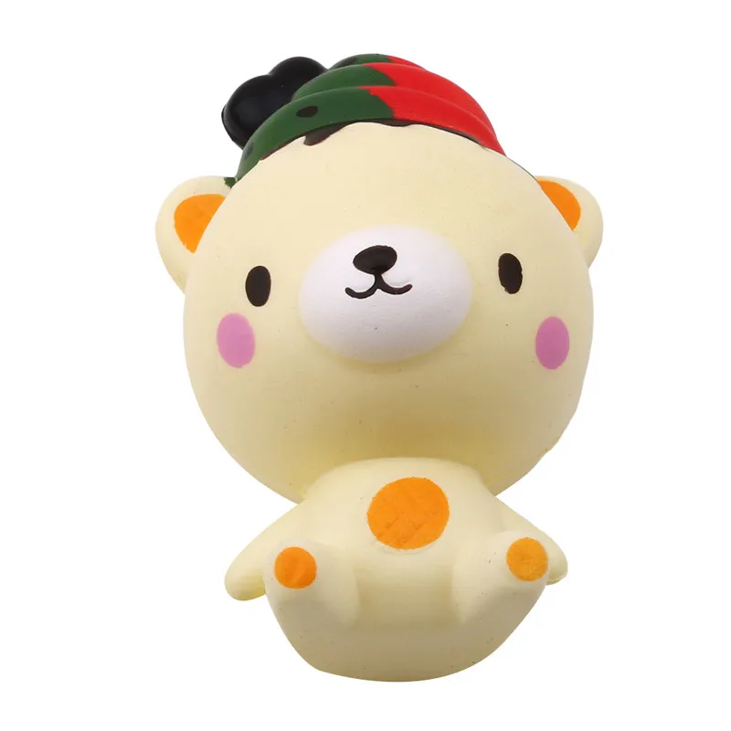 Милый мультяшный медведь форма Squeeze Toy медленный рост телефон ремни Rilakkuma