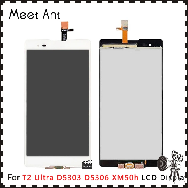 Высококачественный ЖК дисплей 6 0 дюйма для Sony T2 Ultra D5303 D5306 XM50H с сенсорным экраном