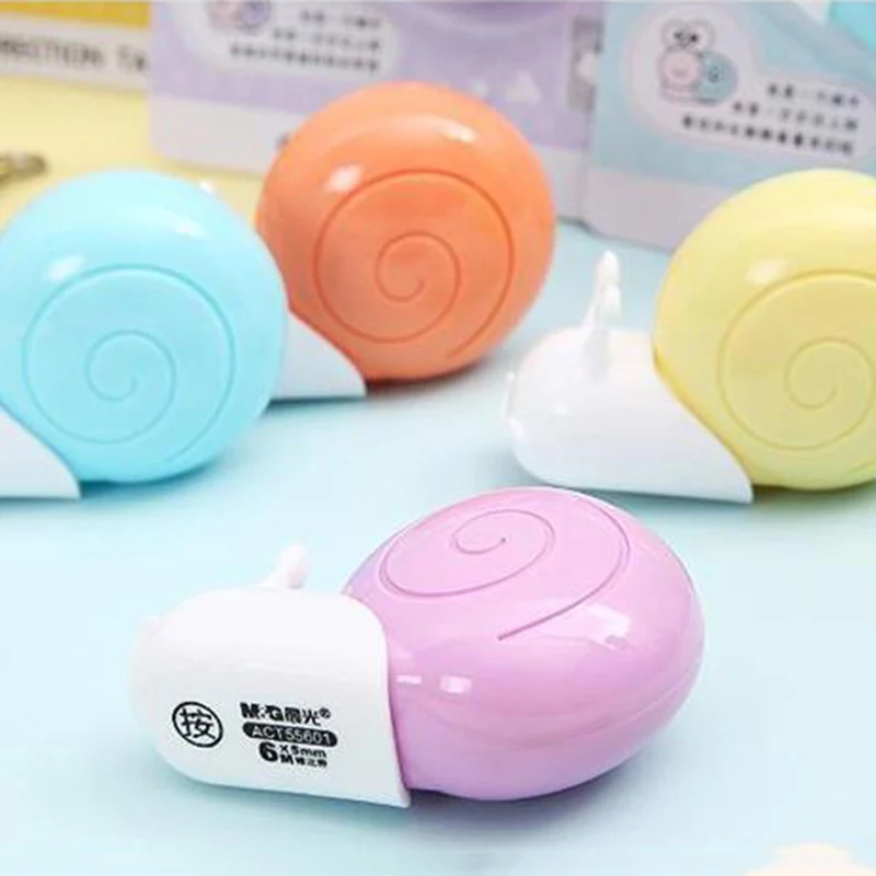 Новинка пункт 1 шт. 6 м x 5 мм Kawaii Прекрасный улитки коррекции клейкие ленты для