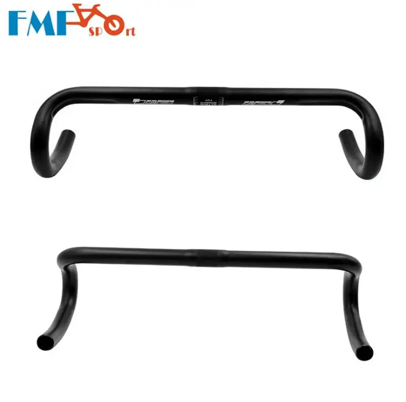 Купи FMF Road Bike Bent Handlebar 6061 Aluminum Alloy Racing Bicycle Parts High Quality за 416 рублей в магазине AliExpress