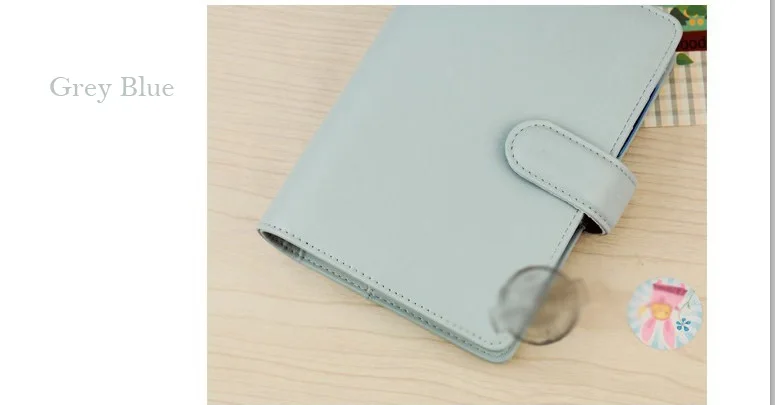 Blue only Leather Блокнот с отрывным листом, кожаная ручная книга, канцелярские принадлежности, милая серия, Ежедневник A5, A6, A7, личный дневник, подарок для офиса и школы, принадлежности - Цвет: Blue only Leather