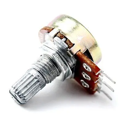 

5pcs 500K Ohm B500K Knurled Shaft Linear Rotary Taper Potentiometer