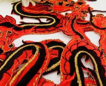 Швейные принадлежности Аксессуары для одежды Опера Национальная вышивка ткань дракон железный цветок 8188# субсидии для пирографии.