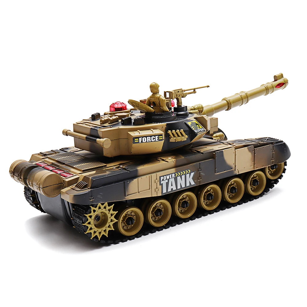 2 4G 10CH RC Танк с подсветкой звуком игрушки дистанционным