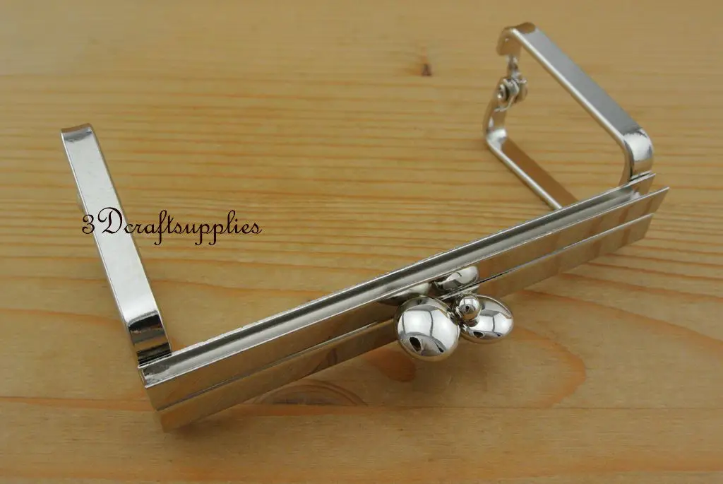 Серебристая оправа для сумок металлическая 3 1/4x1 1/2 дюйма D78 | Багаж и сумки