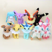 15-20 см Eevee плюшевые игрушки Sylveon Espeon flarion Umbreon Glaceon Jolteon Vaporeon Мягкие плюшевые куклы