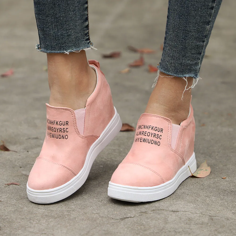 Women's Ladies Fashion Ankle Letter Increasing Wedges Martin Shoes Short Boots winter boots women warm snow#g8