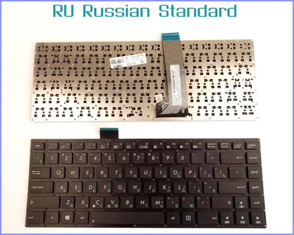 

Русская клавиатура для ноутбука ASUS VivoBook S400, S400C, S400CA, S400E, AEXJ7U01110, без рамки