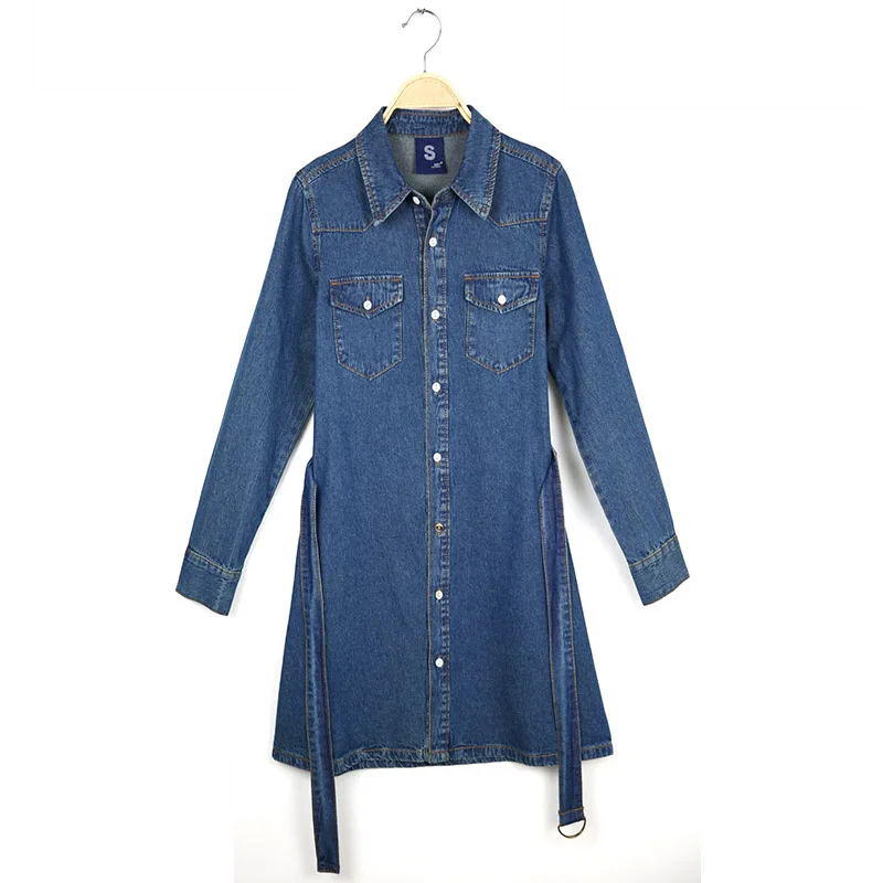 Хит 2017 женское джинсовое платье обтягивающее большого размера со средней