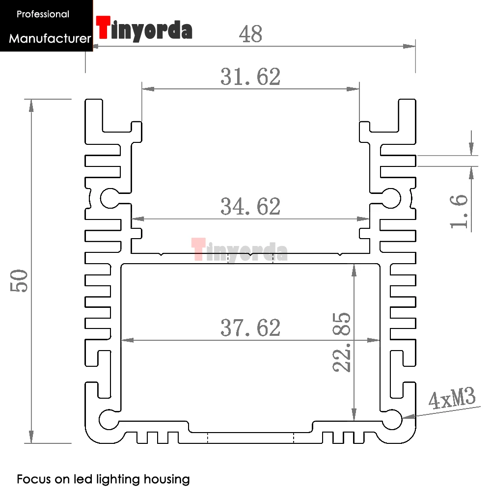 Tinyorda TWH4850 5 шт. (длина 1 м) 30 Вт светодиодный настенный светильник для мытья корпуса