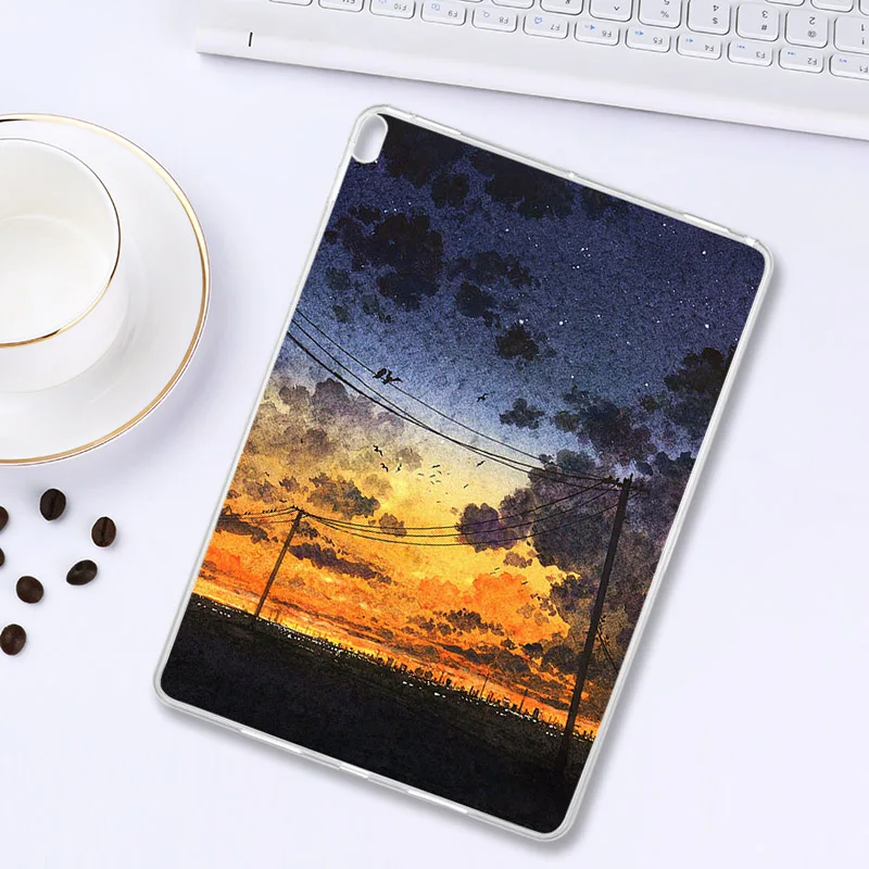 Z007 Мягкий чехол из ТПУ с крашеный чехол для lenovo Tab E7 E78 E10 M10 P10 чехол s силиконовый TB-X705F 7104F 8304F X104F X605F планшет пакета(ов) задняя крышка - Цвет: Z007