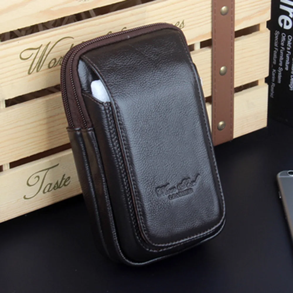 Забавная поясная сумка из натуральной кожи высокого качества кошелек для денег