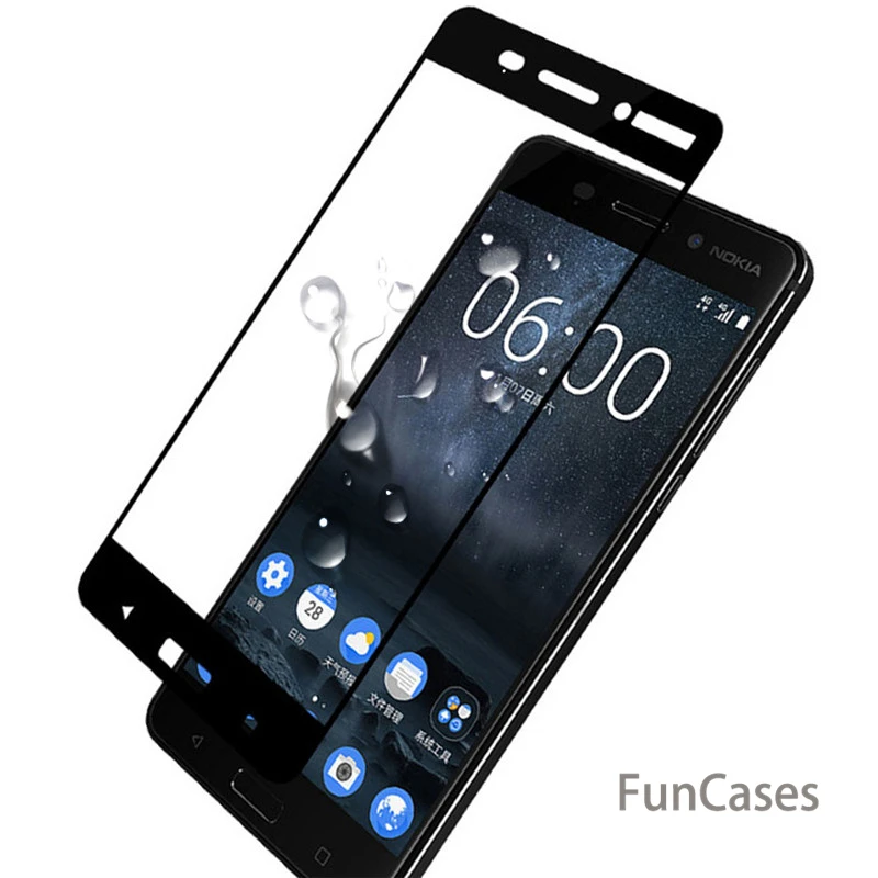 Закаленное Стекло для Nokia 6 полное покрытие чехол экрана 7 плюс 2 3 2018 фотокамеры